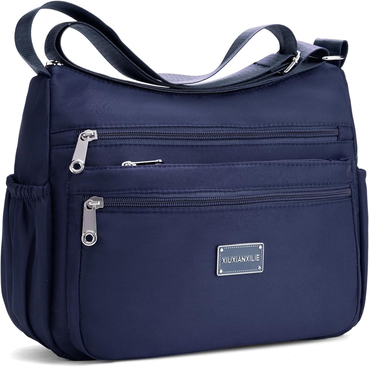 Crossbody Shoulder Bag for Women Handbag Purse, Large Nylon Tote with Adjustable Strap