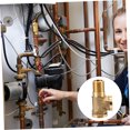 HAMPPLIES Forged Brass Tee Type Gas Adapter Male Female Thread ...