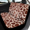 thumbnail image 3 of Uourmeti Giraffe Spot Car Seat Covers 3 PCS, Car Seat Covers Full Set Polyester Breathable Dustproof for Truck Trucks Station Wagon, 3 of 8