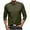 Army Green, variant on Mens Clothing Mens Crewneck Sweatshirts Solid Long Sleeve Shirts for Men Crewneck Sweatshirt Men with Pockets Golf Pullover for Men