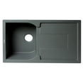 thumbnail image 5 of ALFI brand AB1620DI-T Titanium 34" Single Bowl Granite Composite Kitchen Sink with Drainboard, 5 of 11