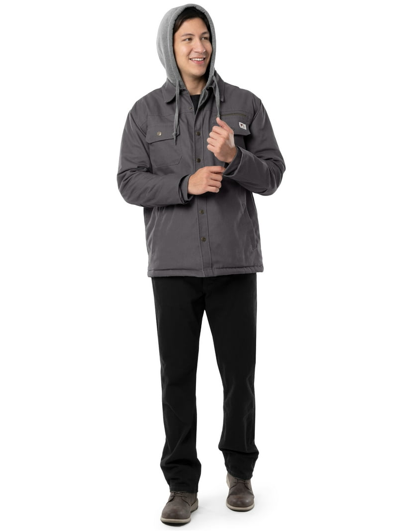 Wells Lamont Quilted Flex Canvas Thermal Sherpa Lined Shirt Jacket