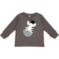 thumbnail image 3 of Inktastic Zebra Boys or Girls Long Sleeve Toddler T-Shirt, 3 of 5