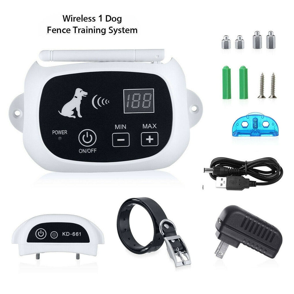 Worallymy Pet Electric Fence Containment System Wireless Waterproof Adjustable Shock Collar Pet Trainer 1 Drag 1 Us Plug Walmart Com Worallymy Pet Electric Fence Containment System Wireless Waterproof Adjustable Shock Collar Pet Trainer 1 Drag 1 Us Plug Walmart Com