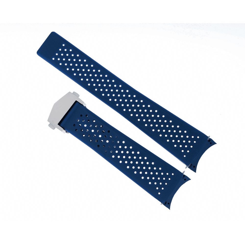 Ewatchparts 22MM RUBBER STRAP BAND DEPLOYMENT CLASP FOR TAG HEUER