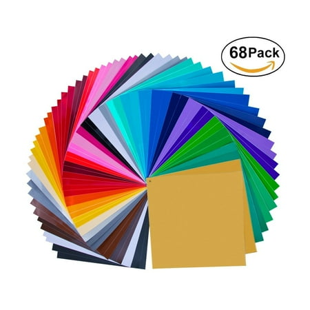 vinyl sheets 68 pack 12 x 12 premium permanent self