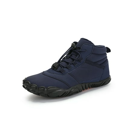 

Fangasis Mens Hiking Boot Sport Sneakers Lace Up Snow Boots Men Athletic Shoes Trekking Comfortable Comfort Blue 8.5