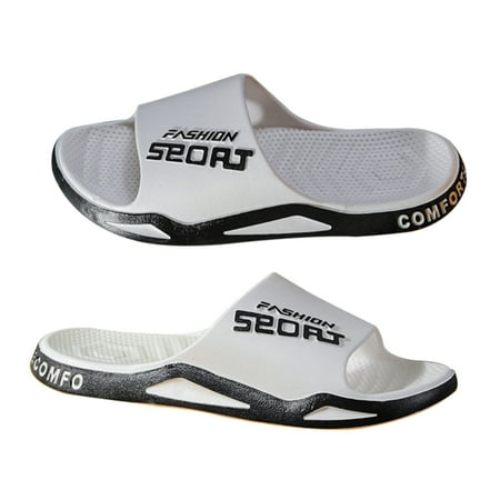 

Comfort Casual Slippers Resistant To Dirt These Are Easy To Clean For Bathroom House Slippers Indoor Bedroom Living Room White 40-41
