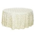thumbnail image 1 of POINTERTECK 120cm Ronde 3D Tissu Rose Nappe Table Couverture Mariage Banquet Fête Décor, 1 of 10