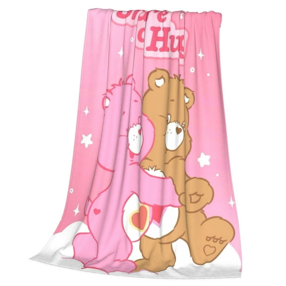 Care Bears Throw Blanket Cozy Plush Lightweight Warm Fuzzy Flannel Blanket Air Conditioning Blanket for Couch Sofa Bed Home Decor Gift 50x40