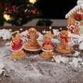 thumbnail image 4 of Adornos de resina con forma de hombre de jengibre para Navidad, regalos navideños para niños, manualidades de resina, decoración navideña para ventanas del hogar, 4 of 5