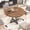 Brown, variant on Gaderth Modern Industrial Round Dining Table for 4-6 People, Circle Kitchen Dinning Tables, Space-Saving Circle Kitchen Table with X-Shaped Pedestal Base, Wood Grain Finish-ONLY TABLE