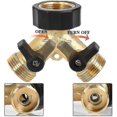 thumbnail image 3 of 2-way Distributor 3/4 Inch Y Distributor For Faucet Made Of Brass, 3 of 5