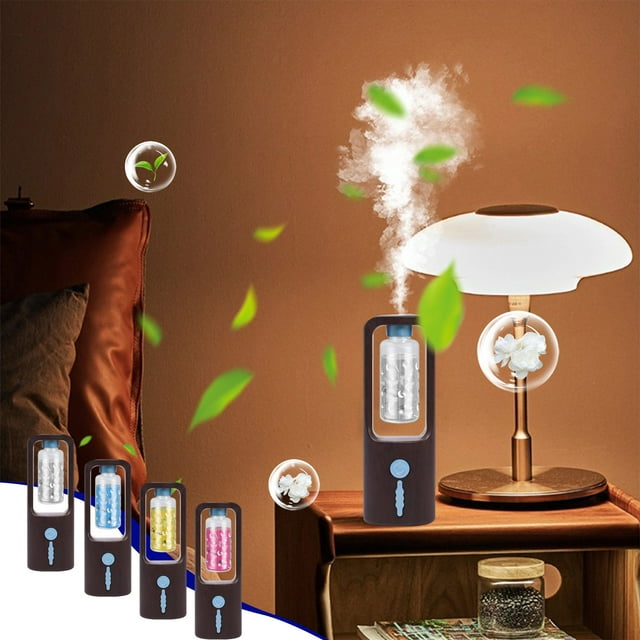 Iumwxz Smart Home Appliances Commercial Smell Machine Oil Diffuser Oil Capacity 50ml Waterless Oil Diffuser for Home Store Hotel Large Room Office Quiet Humidifier Black Plastic Rollback