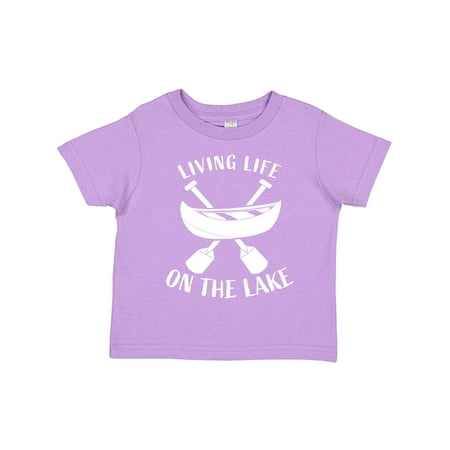 

Inktastic Living Life on the Lake Gift Toddler Boy or Toddler Girl T-Shirt