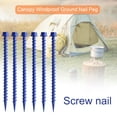 thumbnail image 4 of 6Pcs 26.6CM Screw-in Tent Stake Heavy Duty Outdoor Garden Yard Camping Tarp Canopy Windproof Ground Spike Plastic Tent Peg, 4 of 8