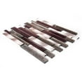 thumbnail image 2 of The Tile Life Cosmos Brick 4" x 4" Bronze Glass Mosaic Tile Sample, 1 Piece, 2 of 3