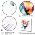 thumbnail image 3 of Designart "Purity In Watercolor: Elegant Lilies" Lilies Floater Framed Wall Decor, 3 of 5