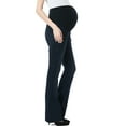 thumbnail image 2 of Maternity Women's Flare Leg Denim Jeans - Dark Indigo 26, 2 of 4