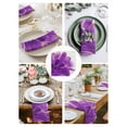 thumbnail image 3 of Purple Gold Cloth Napkins Set of 4 Reusable Dinner Napkins, Abstract Flower Ombre Aesthetics Paint Cocktail Napkin Washable Table Napkins for Wedding/Holiday Party/Baby Shower 20"x20", 3 of 7