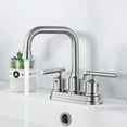 thumbnail image 4 of 2321400RB-OS WOWOW 4 in. Centerset Double Handle Bathroom Faucet Brushed Gold Brushed, 4 of 5