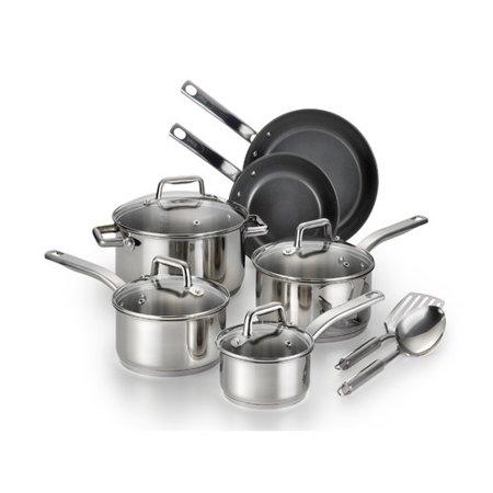 T-fal Precision Ceramic Stainless Steel 12-Piece Cookware