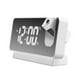 thumbnail image 5 of Advancent Reloj despertador de proyección, termómetro electrónico portátil, alimentado por USB, multimodos, reducción de ruido, relojes de aprendizaje Blanco 2piezas Advancent CBP201686, 5 of 6