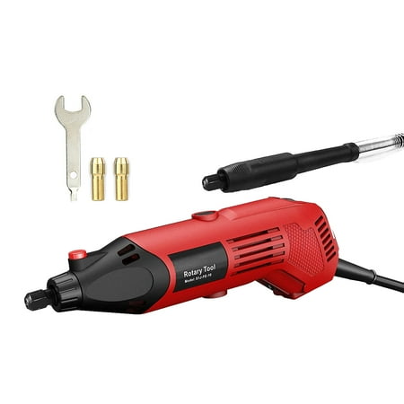

Docooler Rotary Tool 160W Multi-Functional Tool Varible Speed 8000-35000rpm Perfect for DIY Creations Craft Projects Drilling Cutting Sanding Polishing and Engraving