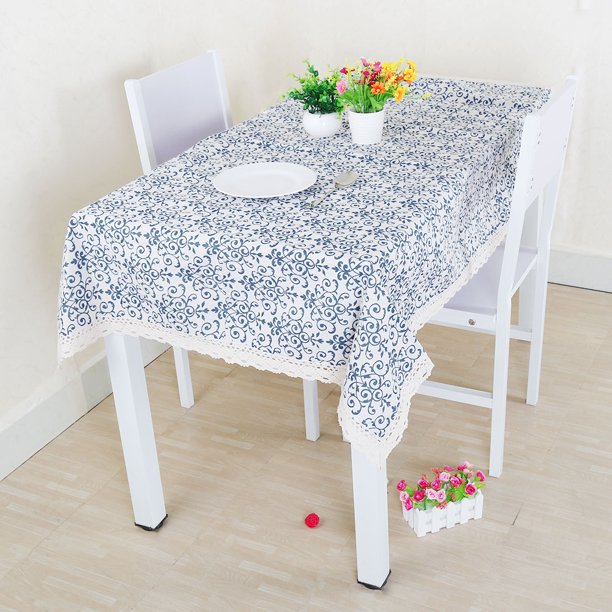 Cotton Linen Tablecloth Table Cover Vintage Pattern Washable Table Cloth Walmart Com Walmart Com