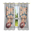 thumbnail image 6 of Yayeee Window Curtains Light Filtering 63"x52" Grommet Panel Pair Home Living Room Decor, Game Day, 6 of 7