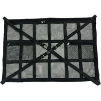 Car Ceiling Cargo Net with 3 Pockets, 31.5"x21.6" Car Overhead Storage Mesh Organizer, Double Layer Roof Mesh Camping Overlanding Gear Must Haves Cargo Net, SUV, Trucks, Camping, Road Trip Essentials