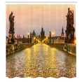 thumbnail image 3 of Ambesonne Cityscape Shower Curtain, Old Town in Prague, 69"Wx70"L, Yellow Brown, 3 of 5