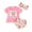 Pink, variant on Bagilaanoe 2pcs Toddler Baby Girl Shorts Set Short Sleeve Tassel T Shirt Tops + Shorts + Headband 6M 12M 18M 24M 3T Kids Casual Summer Clothes