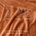 thumbnail image 3 of Manta polar para cama, color naranja quemado, mango, 300 g/m², 3 of 8
