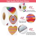 thumbnail image 4 of 500 pcs Heart Stickers, Valentine's Day Sticker Adhesive Love Stickers for Envelope Scrapbooking DIY Decoration, 4 of 6