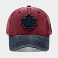 thumbnail image 5 of Gsakboxl Sun Hat Unisex Canada Maple Leaf Patch Cotton Baseball Cap, Washed Lightweight Sports Hat for Outdoor Casual, 5 of 8