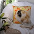 thumbnail image 3 of Fall Design with Dog Fabric Decorative Pillow, 3 of 4