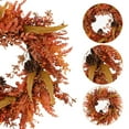 thumbnail image 6 of Btomtd Diameter 18" Fall Decor Fir Wreath for Front Door All Season Outdoor Thanksgiving Halloween Wall Hanging with Artificial Garland Decor for Wedding, Orange-D, 6 of 6