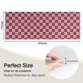 thumbnail image 5 of Pink Brown Heart Checkered Pattern Kitchen Rug Mat,Kitchen Runner Rugs Non Skid Washable,Decorative Kitchen Floor Mats for Kitchen,Sink,Laundry,17"X47", 5 of 5