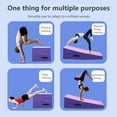 thumbnail image 3 of YRLLENSDAN 34"x24" Gymnastics Mat Tumbling Mat Incline Mat Folding Gymnastic Tumbling Mat Indoor/Outdoor Exercise Mat Home Gym Yoga Mat with Handle,Pink, 3 of 8