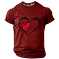 thumbnail image 1 of Styesk T-Shirts pour Homme Mode Décontractée Imprimé Col Rond Chandail T-Shirt Manches Courtes, 1 of 2