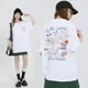thumbnail image 2 of Camisetas Kawaii Sanrio Kuromi Pochacco Cinnamoroll My Melody Harajuku para mujer, camiseta Ullzang con gráfico de Anime, camiseta Y2K para mujerBlack-Kuromi, 2 of 5