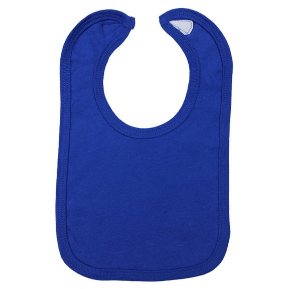 Bambini Layette Royal Blue Interlock Bib