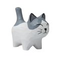 thumbnail image 2 of Precioso Gato Tallado en Madera Decoración Arte Escultura Trabajo Regalo Pequeña Estatua DIY Cumpleaños Arte Coleccionable Estantería DIY Terrario BLESIY Figura de gato tallada, 2 of 8
