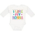 thumbnail image 3 of Inktastic I Love My Nonna Baby Clothes Girls Long Sleeve Baby Bodysuit, 3 of 5