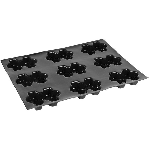 Sasa Demarle FP 2186 Flexipan Origine Silicone-Fiberglass Baking Mold with 9 Jigsaw-Puzzle-Piece Cavities, Each 2-1/2 Inch x 4 Inch x 1 Inch High