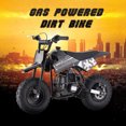 thumbnail image 3 of Sunderwell Mini Kid Dirt Bike, 49 CC 2-Stroke Gas Bike with Off-Rode Tire, Suspensions, Disc Brakes, Max Load 160Lbs, Up to 20Mph, EPA Approved, 3 of 8