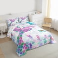 thumbnail image 4 of Manfei Ocean Mermaid Child Bedding Comforter Set, Glitter Fish Scale Twin Comforter Sets, Kawaii Marine Sealife Reversible Bedding Set, Luxury Bedroom Decor, 2 Pieces, 4 of 9