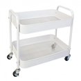 thumbnail image 1 of Carrito rodante de metal LIWNYRK de 2 niveles 45 x 30 x 41 cm, blanco, 1 of 8