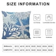 thumbnail image 5 of JEUXUS  Nautical Coastal Pillow Covers in Beach Ocean Themed Decorative Lumbar Bed Pillow Cases Starfish Seashell Throw Pillows Home Decor for Living Room Bedroom Bed Cushion Outdoor, 5 of 5